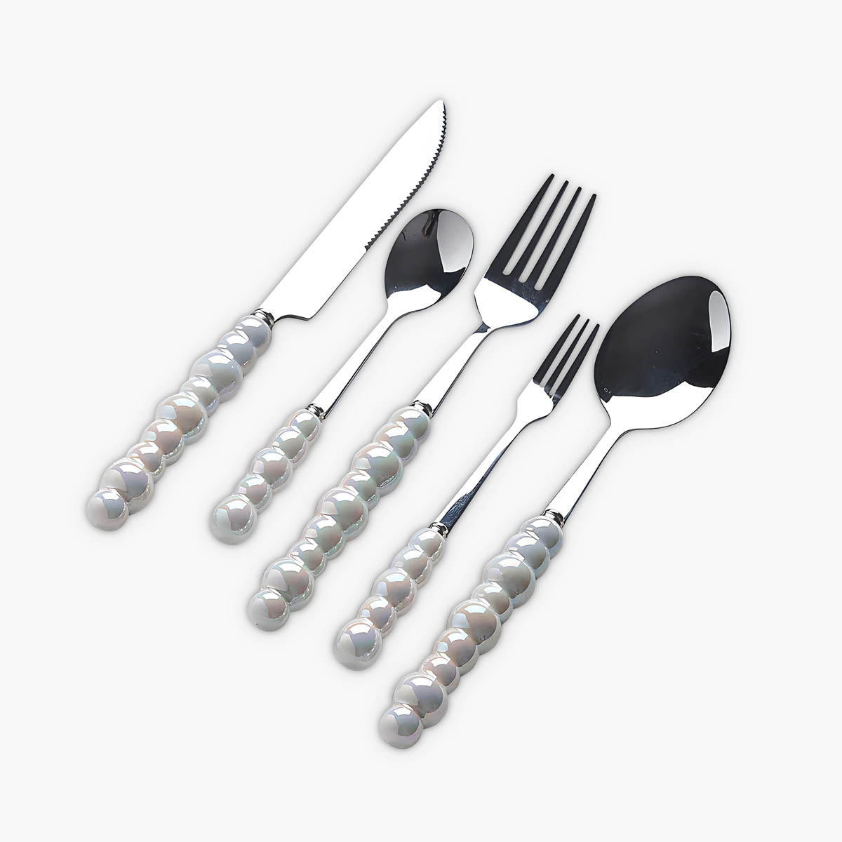 Kestrel Curve Stainless Steel Flatware Set — gallery image 1