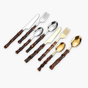 Rowan Curve Bamboo Flatware Set — gallery image 1