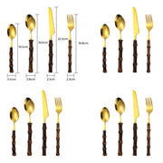 Rowan Curve Bamboo Flatware Set — gallery image 12