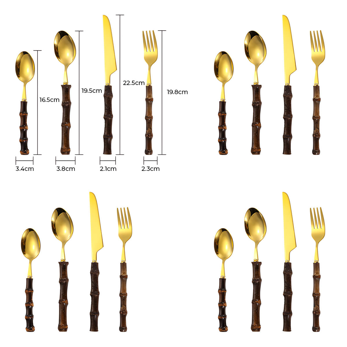Rowan Curve Bamboo Flatware Set — gallery image 12