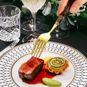 Rowan Curve Bamboo Flatware Set — gallery image 7