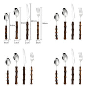 Rowan Curve Bamboo Flatware Set — gallery image 10