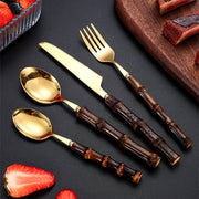 Rowan Curve Bamboo Flatware Set — gallery image 3