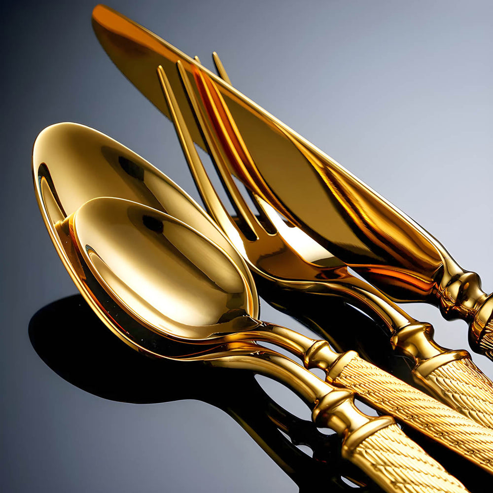 Hawthorn Curve Stainless Steel Flatware Set — gallery image 4