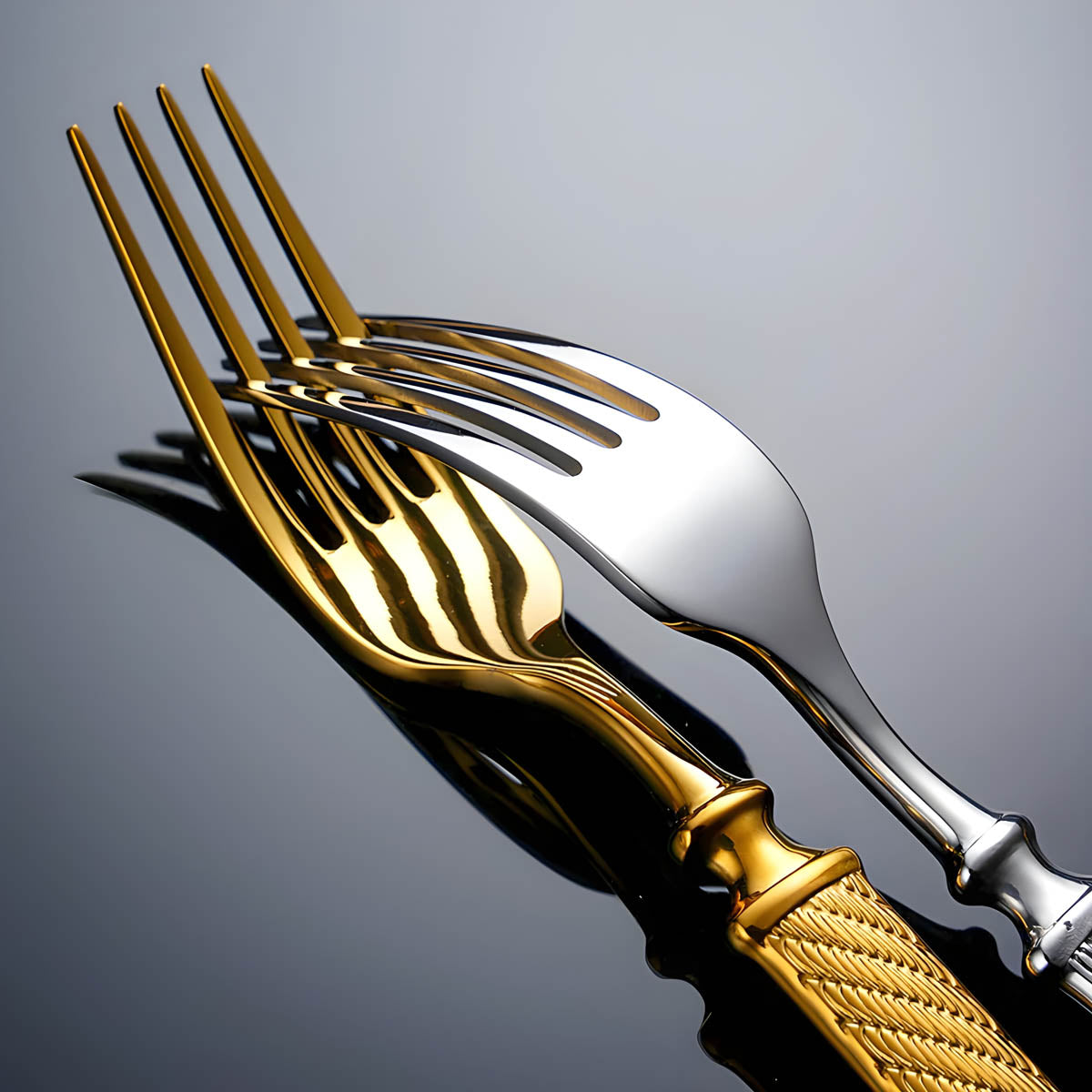 Hawthorn Curve Stainless Steel Flatware Set — gallery image 2
