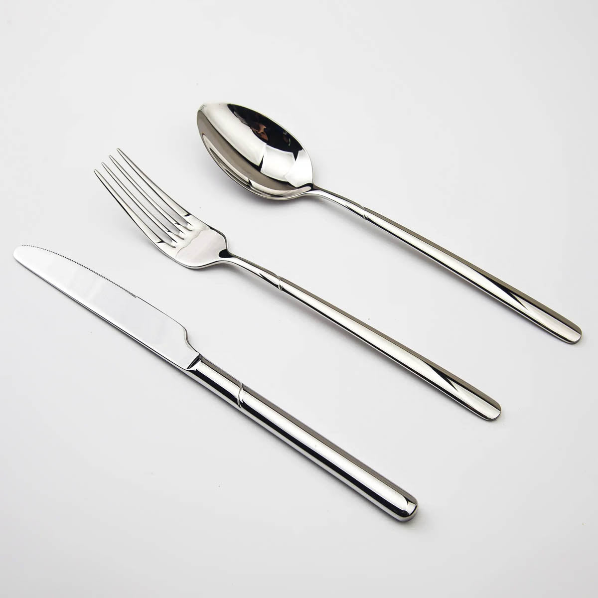 Wren Curve Stainless Steel Flatware Set — gallery image 6
