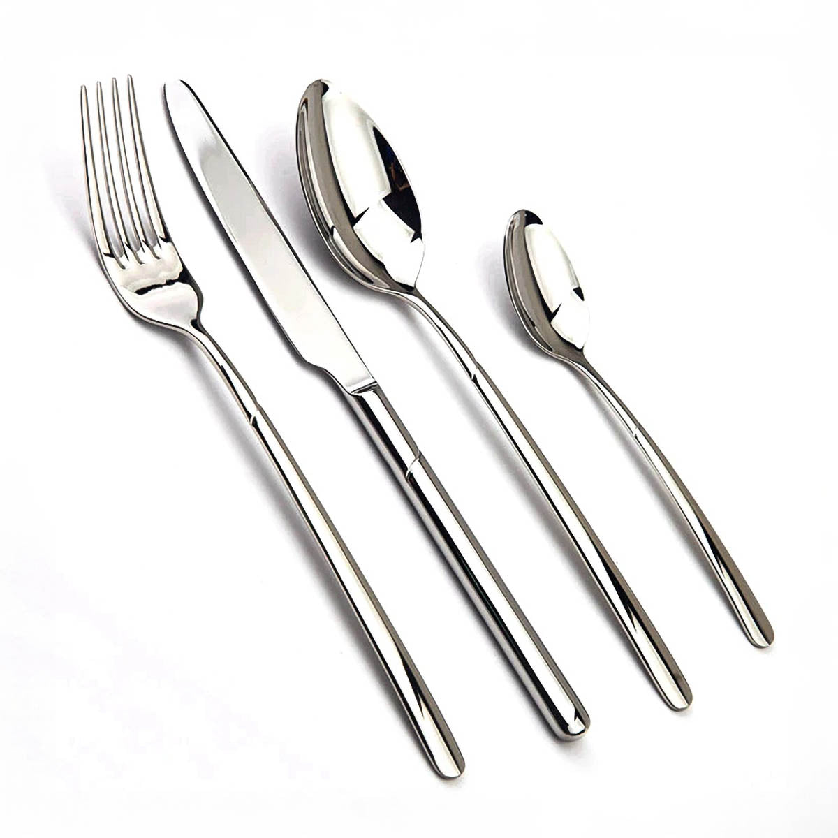 Wren Curve Stainless Steel Flatware Set — gallery image 3