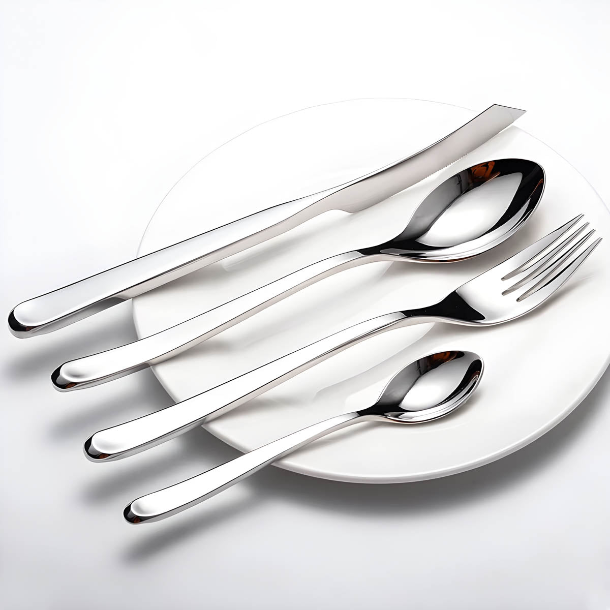 Sorrel Curve Stainless Steel Flatware Set — gallery image 4