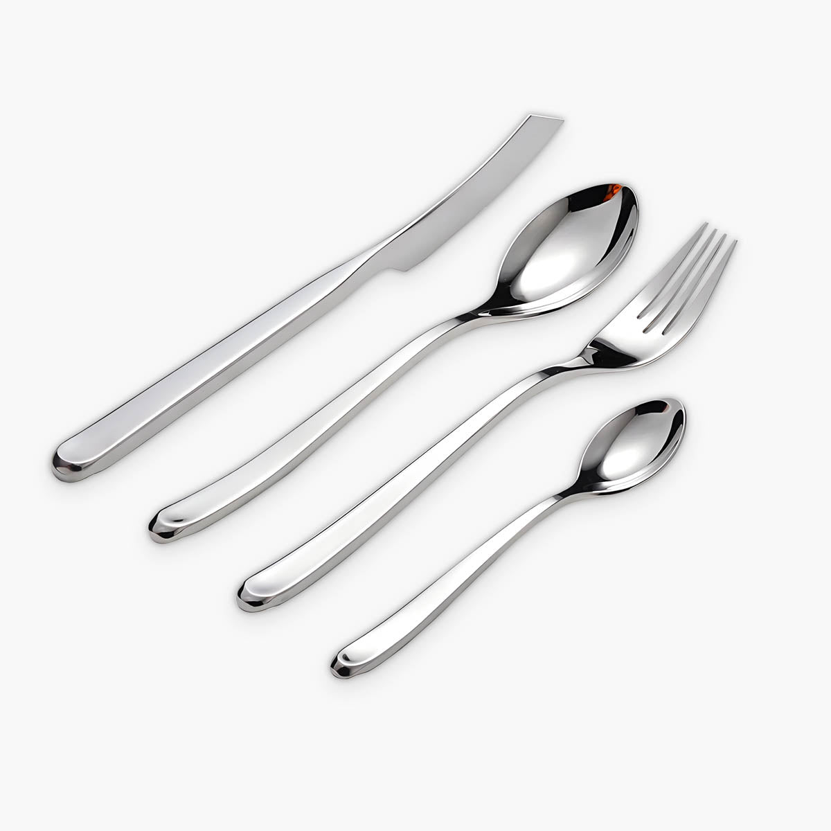 Sorrel Curve Stainless Steel Flatware Set — gallery image 1