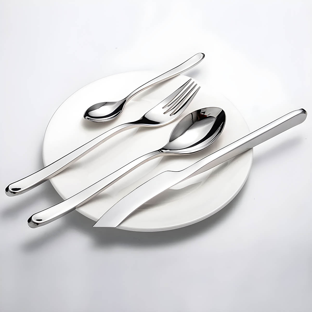 Sorrel Curve Stainless Steel Flatware Set — gallery image 5