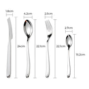 Sorrel Curve Stainless Steel Flatware Set — gallery image 6