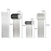 Tilden Curve Stainless Steel Flatware Set — gallery image 7