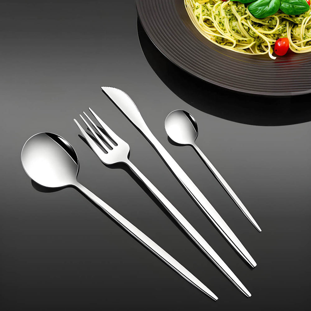 Tilden Curve Stainless Steel Flatware Set — gallery image 4
