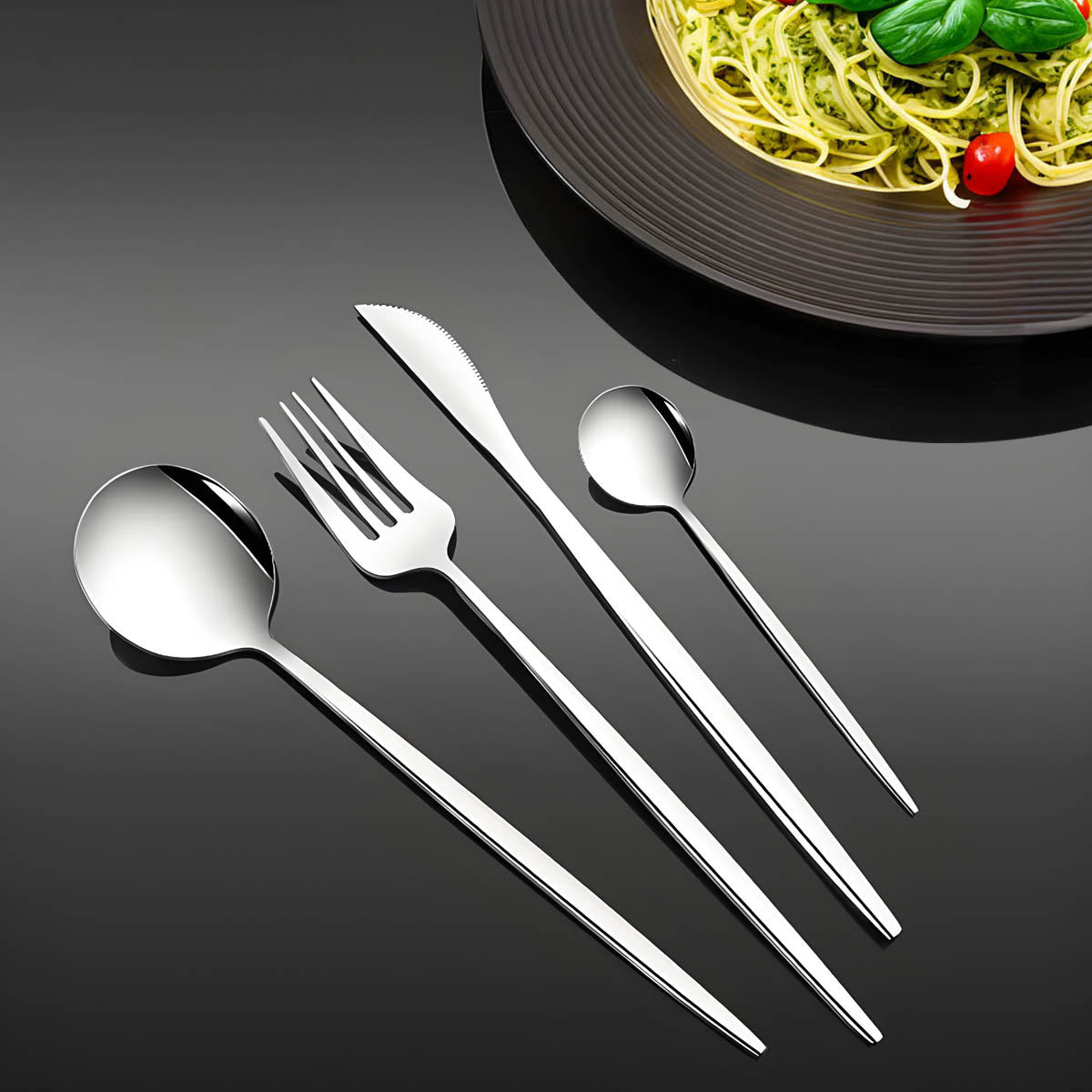 Tilden Curve Stainless Steel Flatware Set — gallery image 4