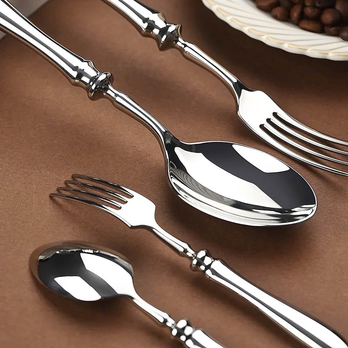 Reed Curve Stainless Steel Flatware Set — gallery image 6