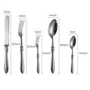 Reed Curve Stainless Steel Flatware Set — gallery image 11