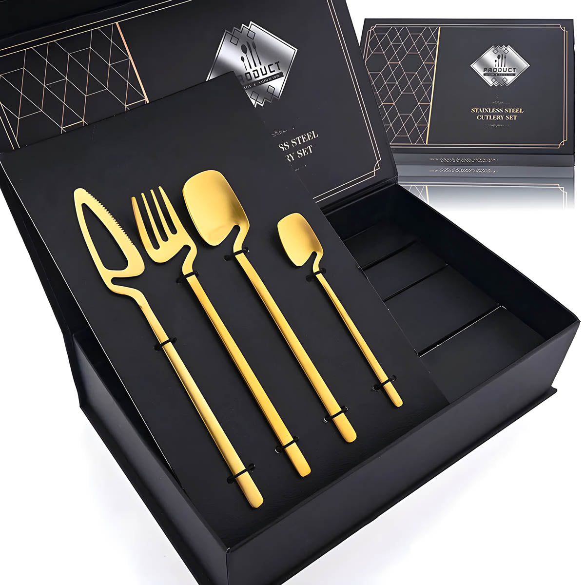 Marlow Curve Stainless Steel Flatware Set — gallery image 11