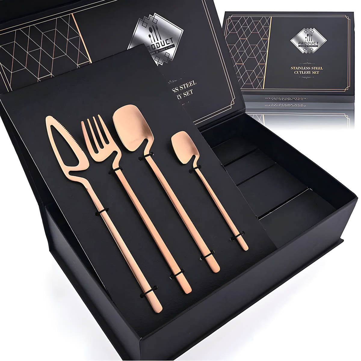 Marlow Curve Stainless Steel Flatware Set — gallery image 12