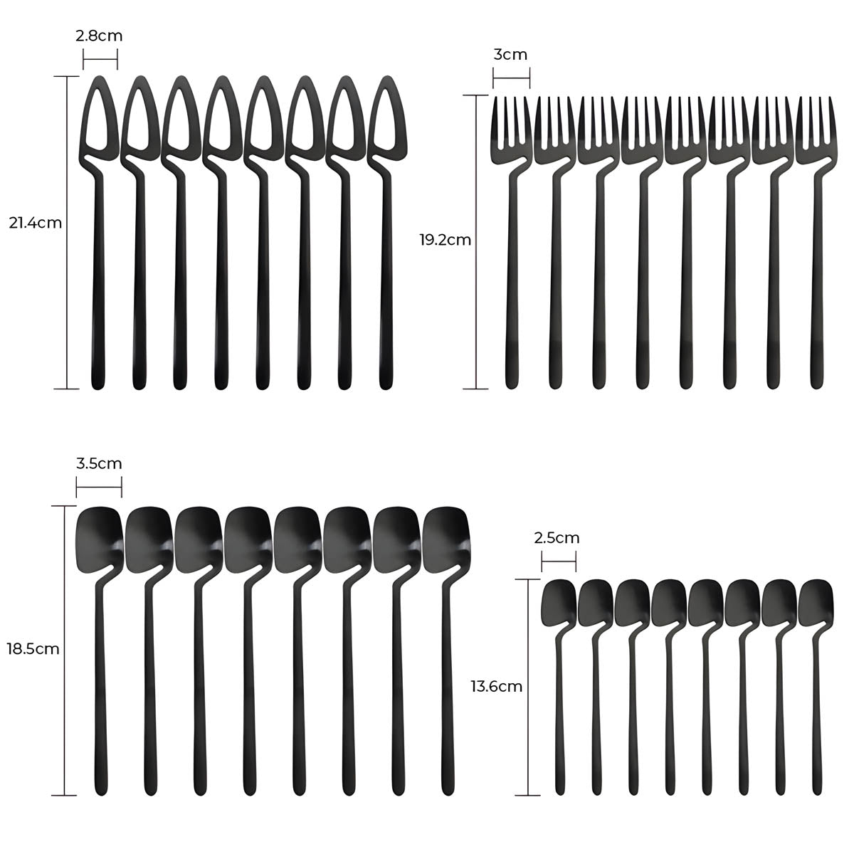 Marlow Curve Stainless Steel Flatware Set — gallery image 15