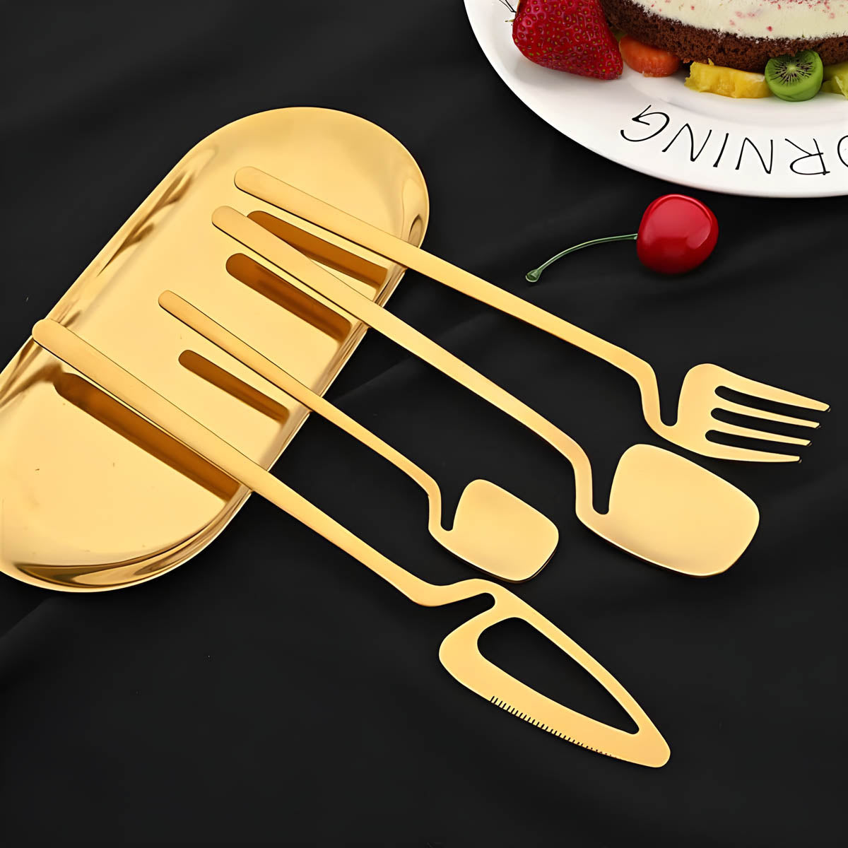 Marlow Curve Stainless Steel Flatware Set — gallery image 7