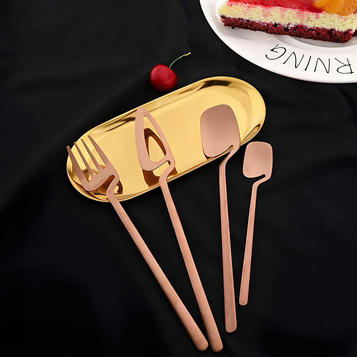 Marlow Curve Stainless Steel Flatware Set — gallery image 5
