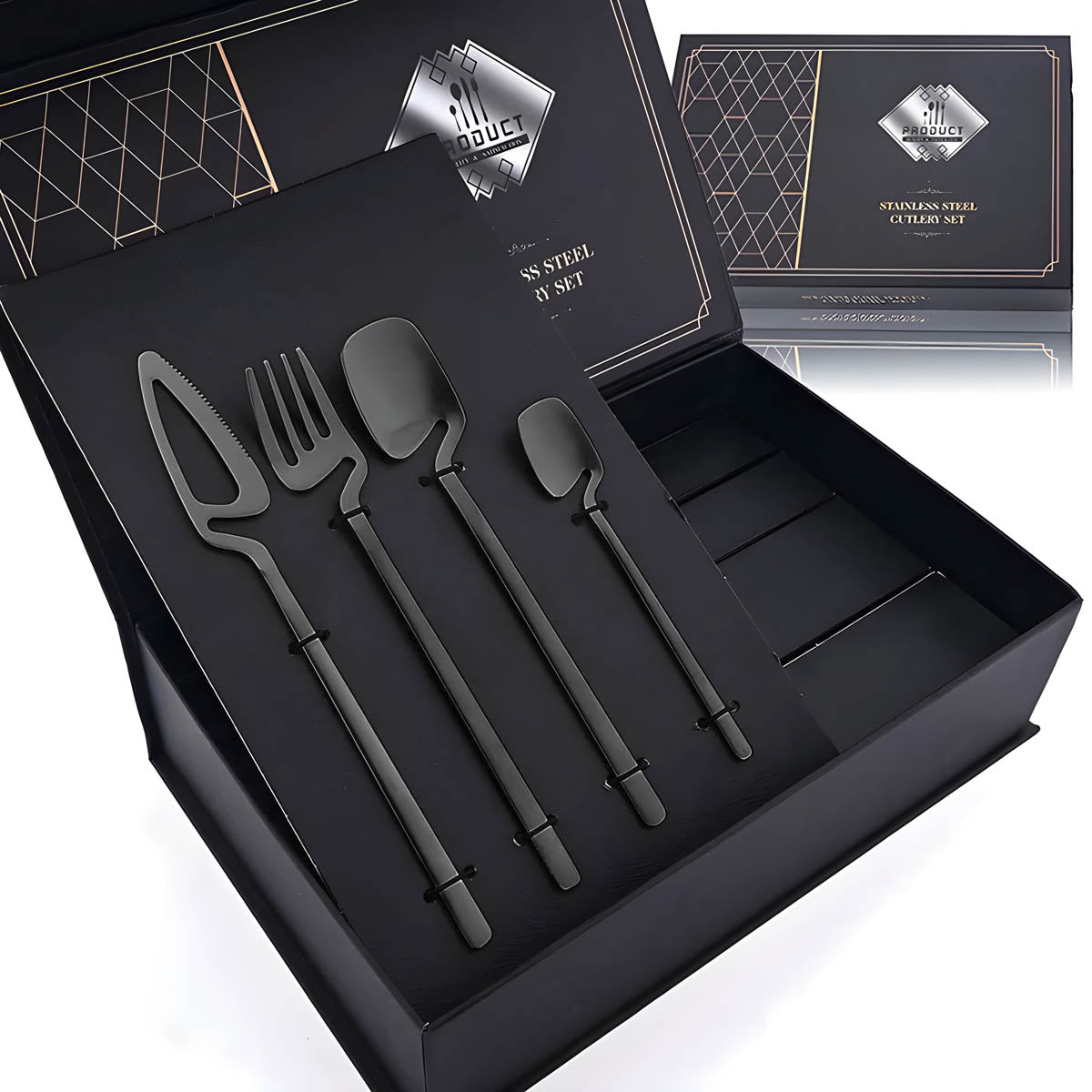 Marlow Curve Stainless Steel Flatware Set — gallery image 9