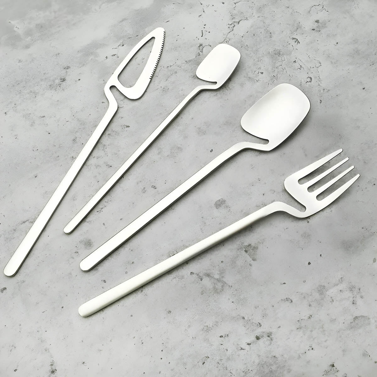 Marlow Curve Stainless Steel Flatware Set — gallery image 8