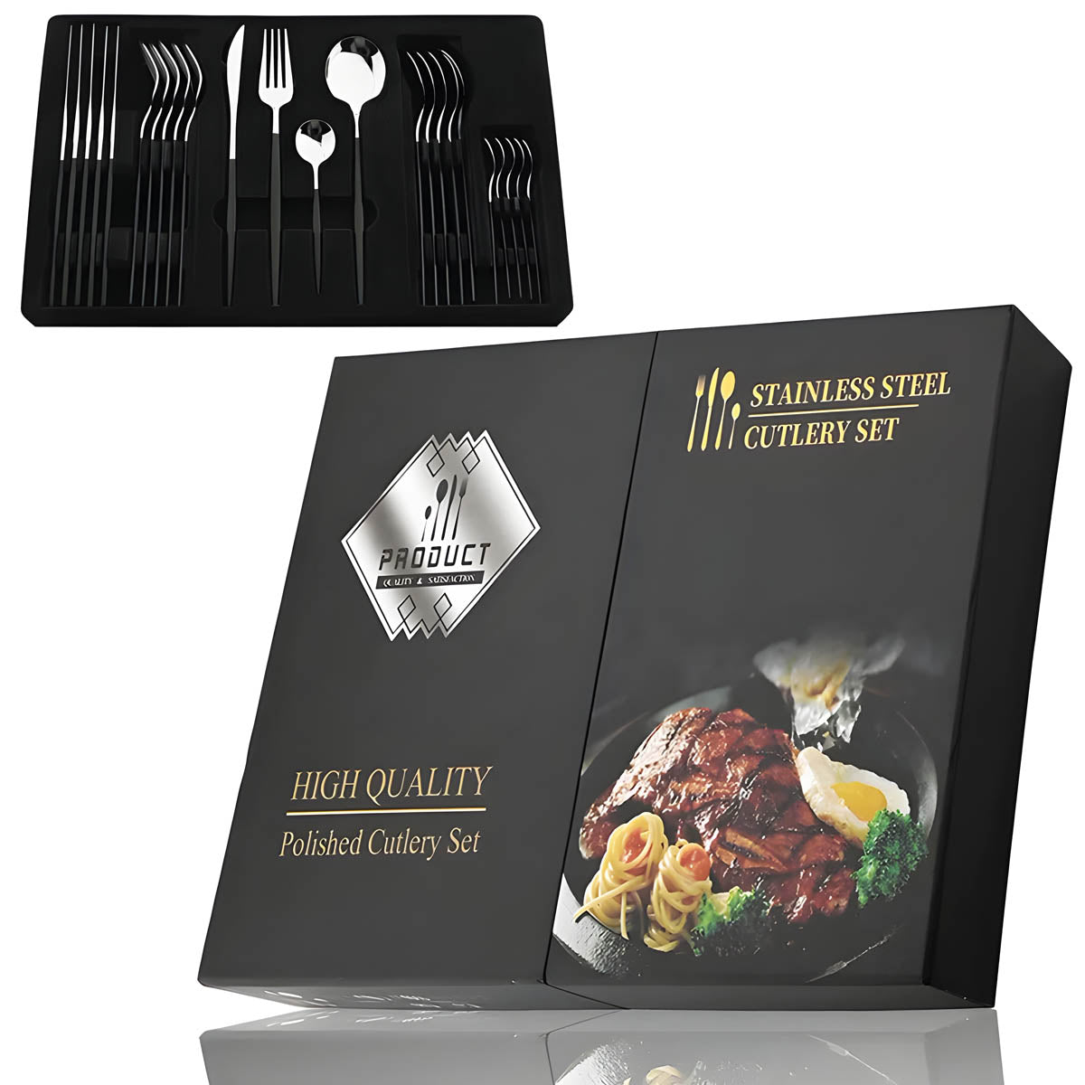 Brier Curve Stainless Steel Flatware Set — gallery image 7