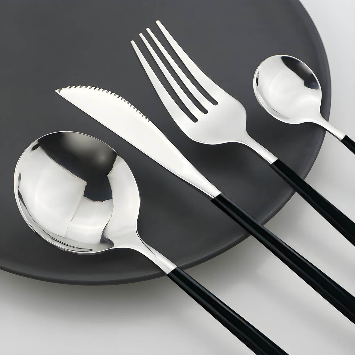 Brier Curve Stainless Steel Flatware Set — gallery image 3