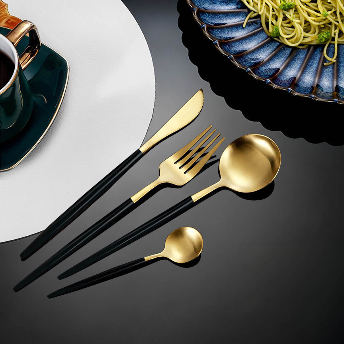 Brier Curve Stainless Steel Flatware Set — gallery image 6