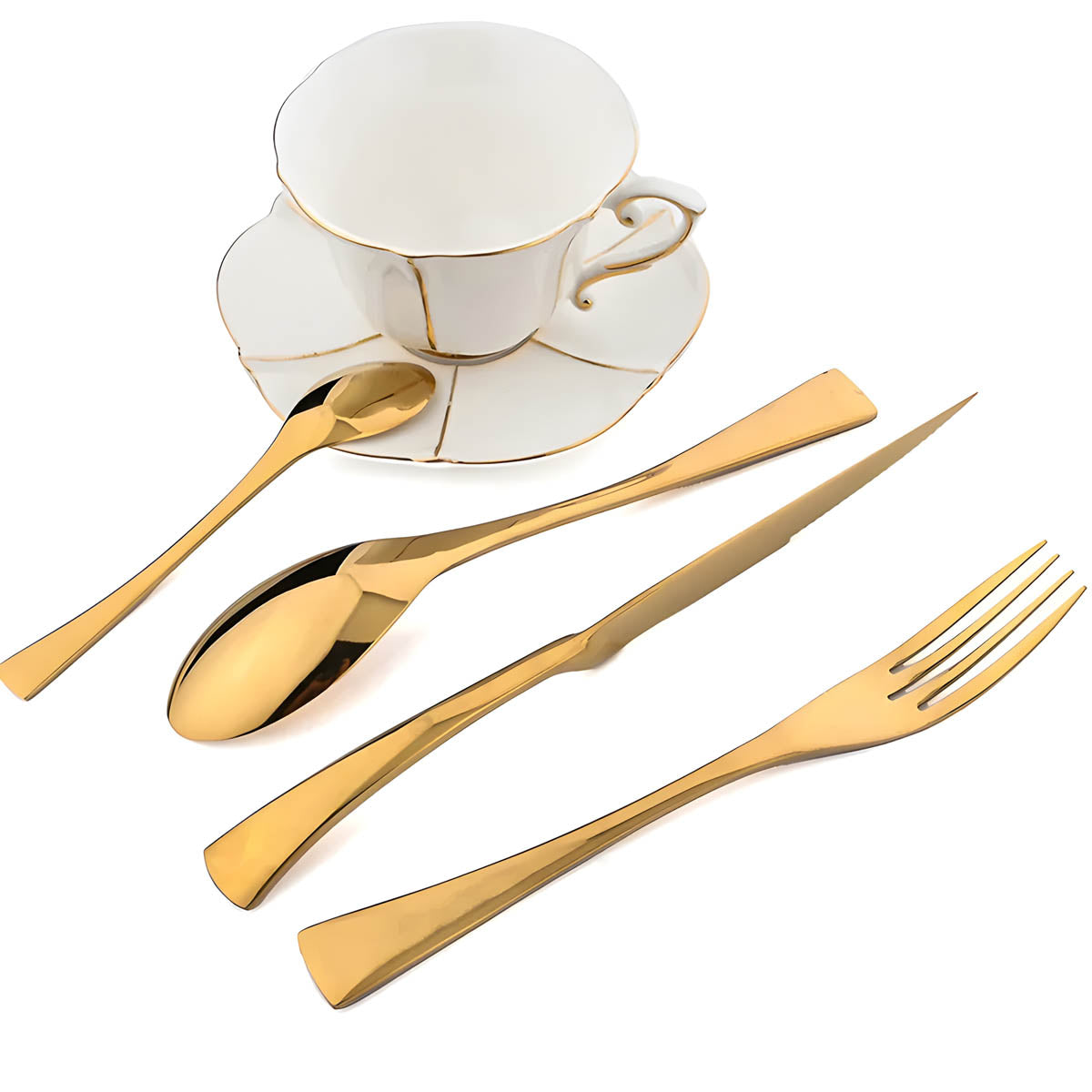 
Set de couverts en acier inoxydable Birch Curve — photo 10