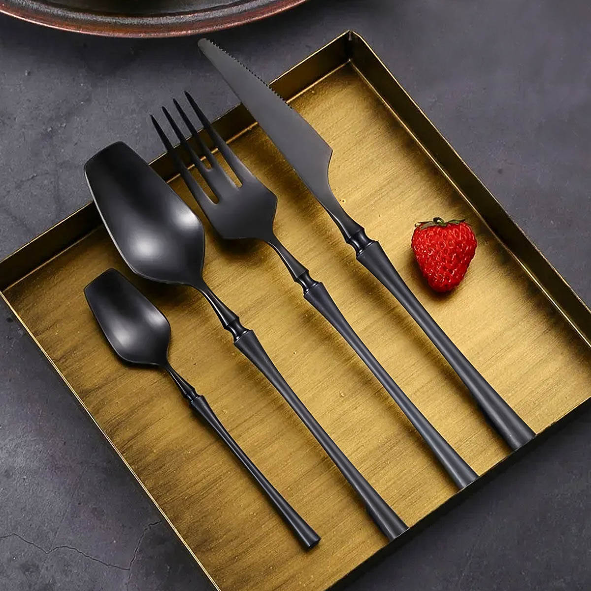 Sequoia Curve Stainless Steel Flatware Set — gallery image 5
