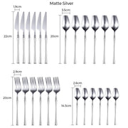 Sequoia Curve Stainless Steel Flatware Set — gallery image 20