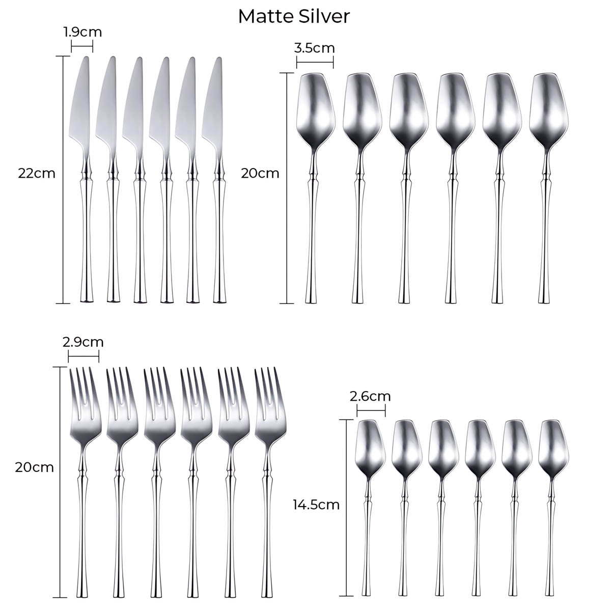 Sequoia Curve Stainless Steel Flatware Set — gallery image 20