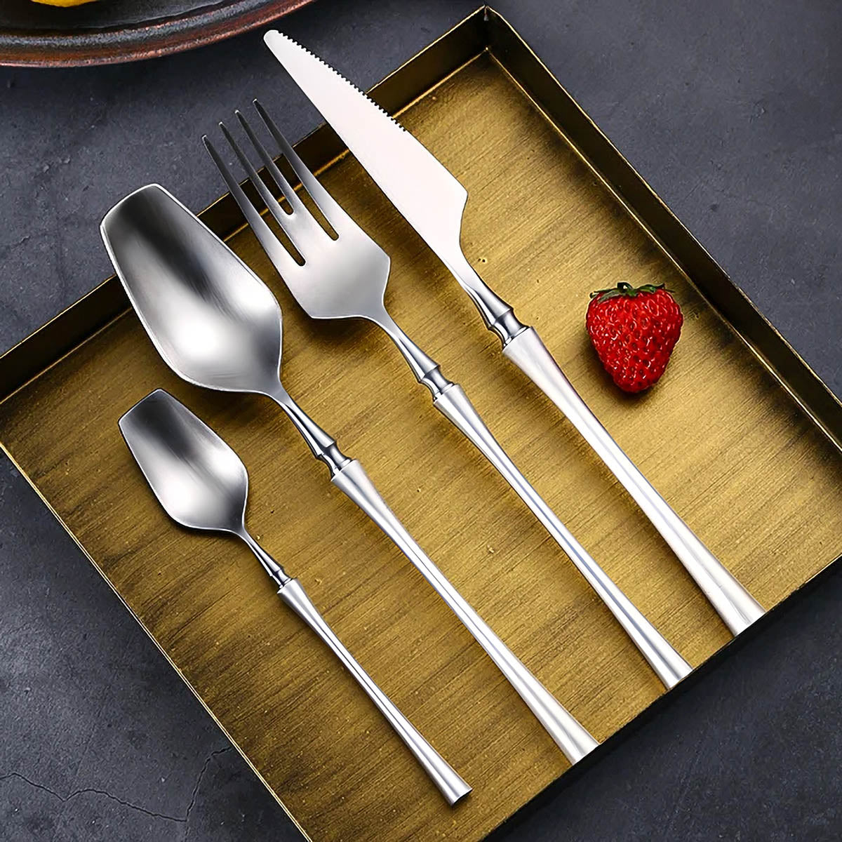 Sequoia Curve Stainless Steel Flatware Set — gallery image 12