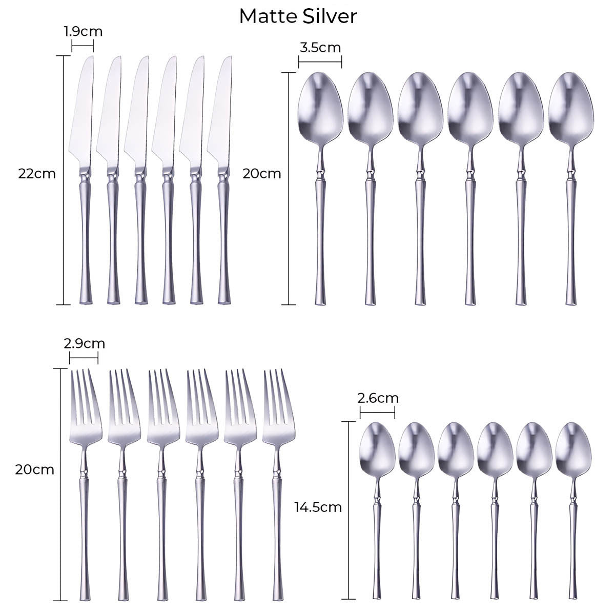 Sequoia Curve Stainless Steel Flatware Set — gallery image 21