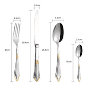 Clover Curve Stainless Steel Flatware Set — gallery image 20