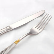 Clover Curve Stainless Steel Flatware Set — gallery image 17