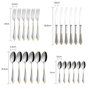 Clover Curve Stainless Steel Flatware Set — gallery image 24
