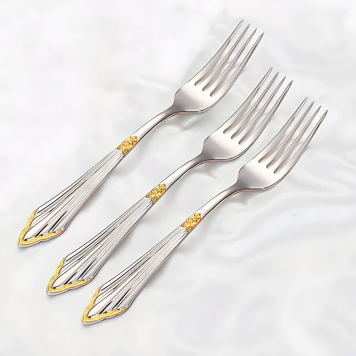 Clover Curve Stainless Steel Flatware Set — gallery image 13