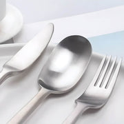 Hazel Curve Stainless Steel Flatware Set — gallery image 9