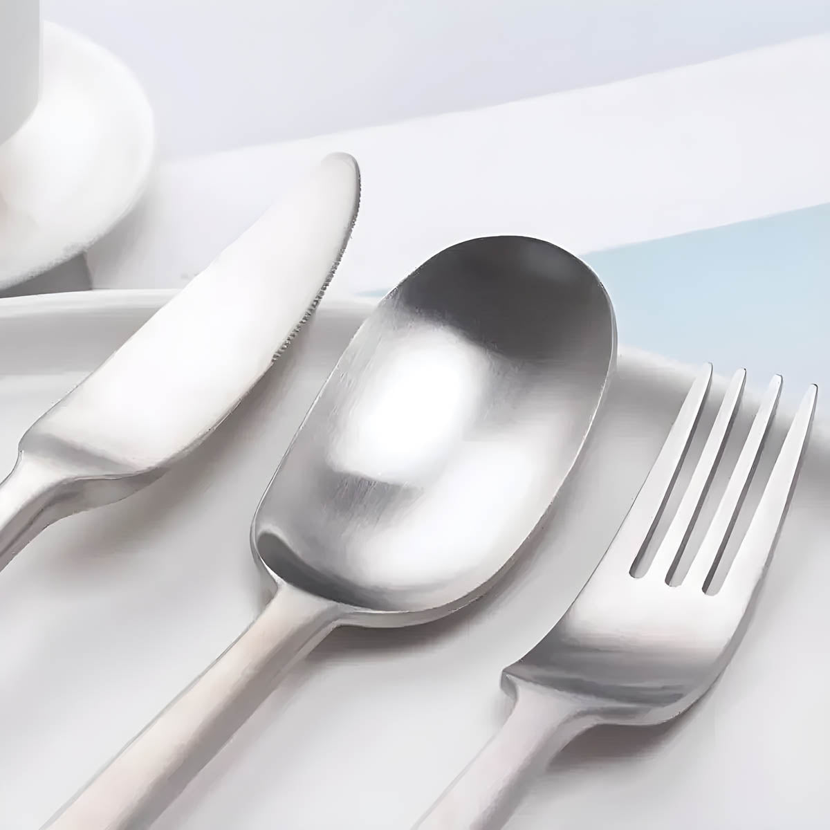 Hazel Curve Stainless Steel Flatware Set — gallery image 9