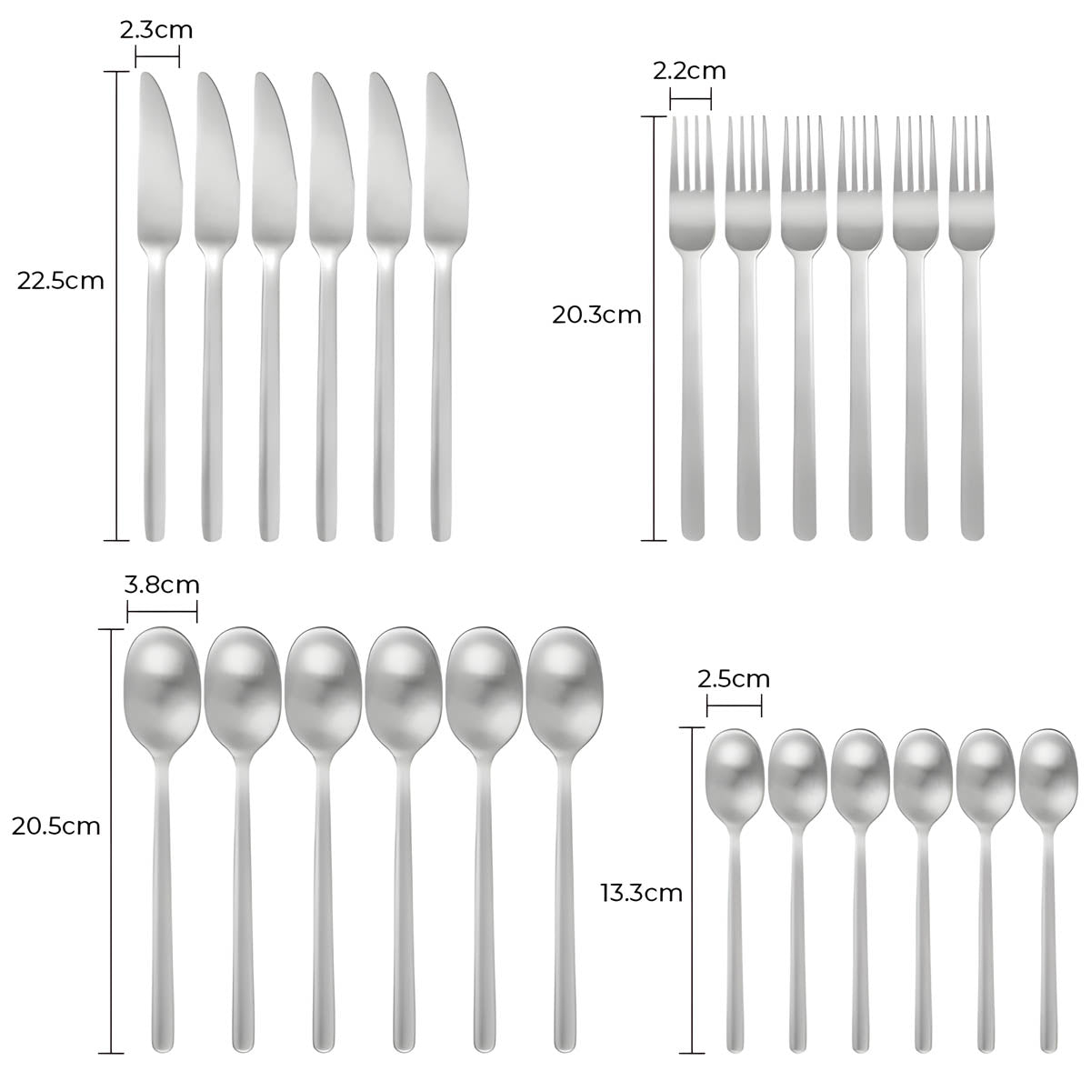 Hazel Curve Stainless Steel Flatware Set — gallery image 10