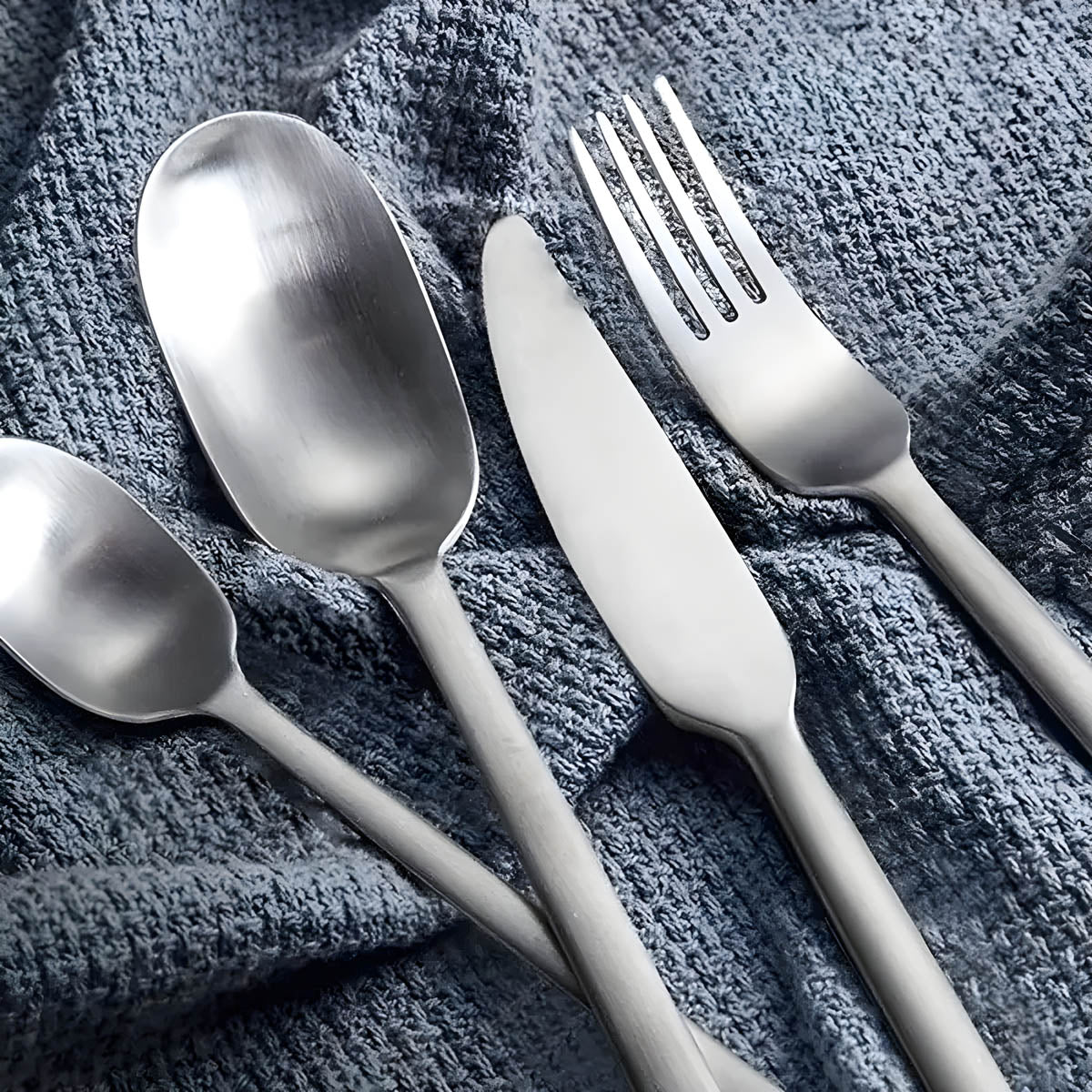 Hazel Curve Stainless Steel Flatware Set — gallery image 2