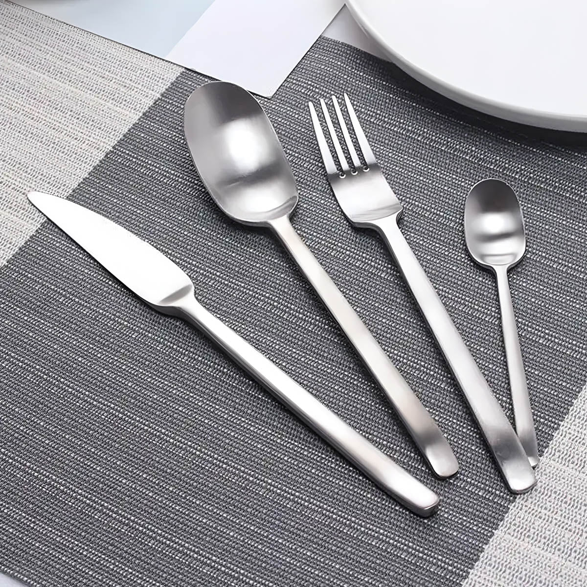Hazel Curve Stainless Steel Flatware Set — gallery image 7