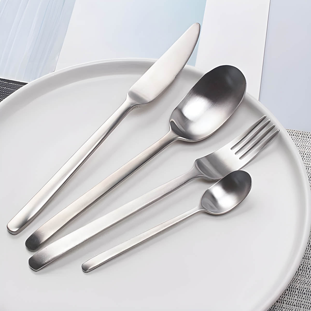 Hazel Curve Stainless Steel Flatware Set — gallery image 6