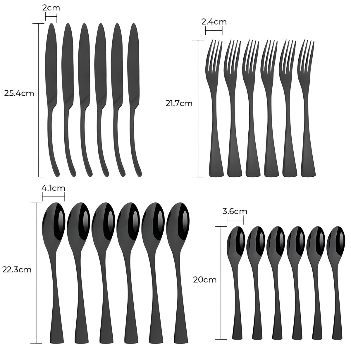 
Lindenwood Curve Besteckset aus Edelstahl — Foto 17