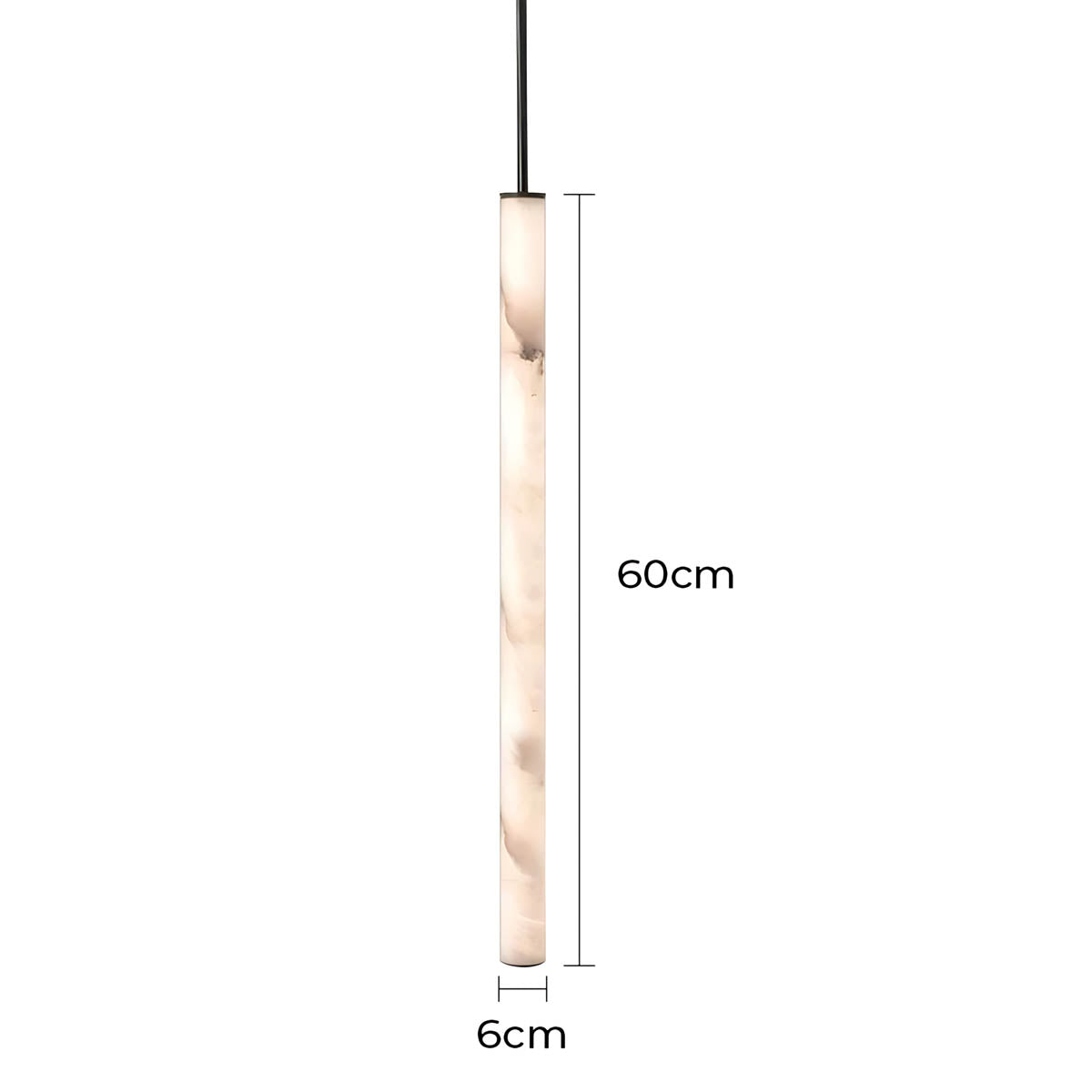 Thistle Curve Marble Pendant Light — gallery image 10