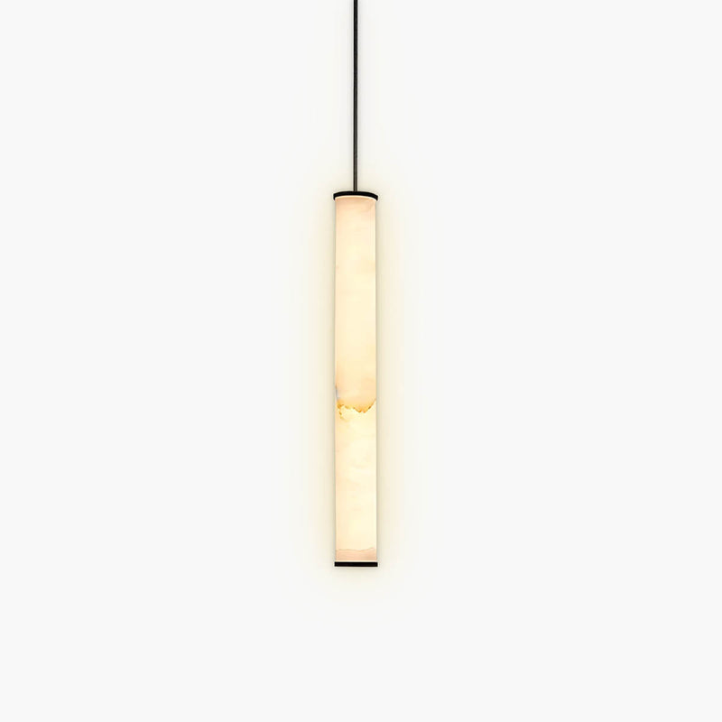 Thistle Curve Marble Pendant Light — gallery image 1