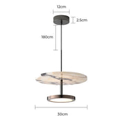 Haddon Curve Marble Pendant Light — gallery image 11